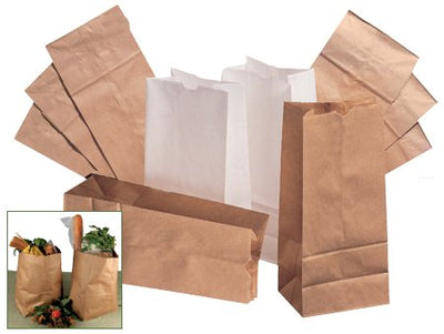 General Supply Brown Grocery Bag, Size 4, 1 Pack of 500 (Bags) - Img 1