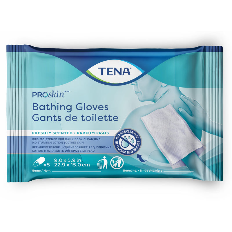 TENA® ProSkin™ Bathing Gloves, Freshly Scented, 1 Pack of 5 (Skin Care) - Img 1