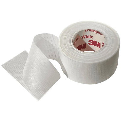 3M™ Transpore™ Plastic Medical Tape, 1 Inch x 10 Yard, Transparent, 1 Box of 12 (General Wound Care) - Img 3