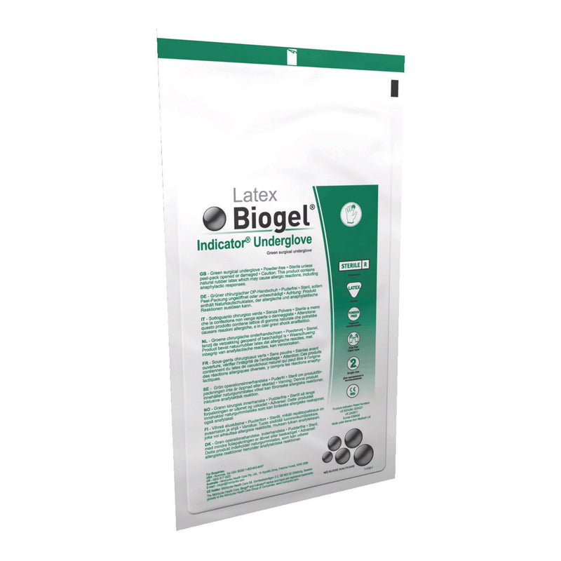 Biogel® Indicator™ Latex Surgical Underglove, Size 7.5, Green, 1 Box of 50 () - Img 1