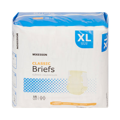 McKesson Classic Light Absorbency Incontinence Brief, Extra Large, 1 Bag of 15 () - Img 4