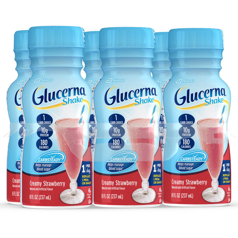 Glucerna® Shake Strawberry Oral Supplement, 8 oz. Bottle, 1 Case of 24 (Nutritionals) - Img 2