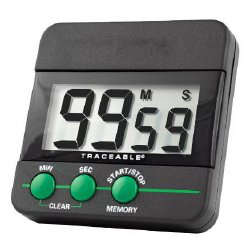 TIMER 99M/59S TRACEABLE DIG LG DISPLAY W/ALARM (Timers and Watches) - Img 1