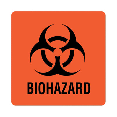 United Biohazard Warning Label, 6 x 6 Inch, 1 Pack (Labels) - Img 1