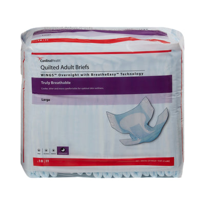 Wings™ Overnight Absorbency Incontinence Brief, Large, 1 Case of 4 () - Img 4