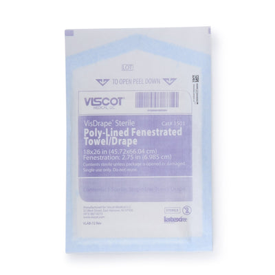 Viscot Sterile Minor Procedure Surgical Drape, 18 x 26 Inch, 1 Case of 300 (Procedure Drapes and Sheets) - Img 1