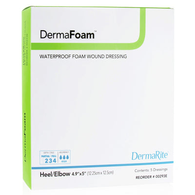 DermaFoam® Nonadhesive without Border Foam Dressing, 6 x 7 Inch, 1 Each (Advanced Wound Care) - Img 2