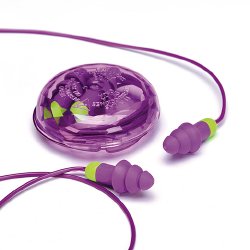 EAR PLUGS, PURPLE ROCKET W/CORD (50PR/BX 4BX/CS) (Hearing Protection) - Img 2