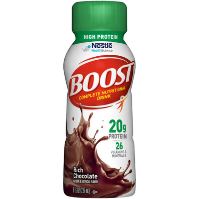 Boost® High Protein Chocolate Oral Supplement, 8 oz. Bottle, 1 Case of 24 (Nutritionals) - Img 1