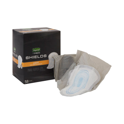 Depend® Shields for Men Light Bladder Control Pad,, 1 Pack of 58 () - Img 1