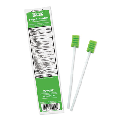 Sage Oral Swabstick Toothette Plus Foam Tip, Cetylpyridinium Chloride .05%, 1 Pack (Mouth Care) - Img 1