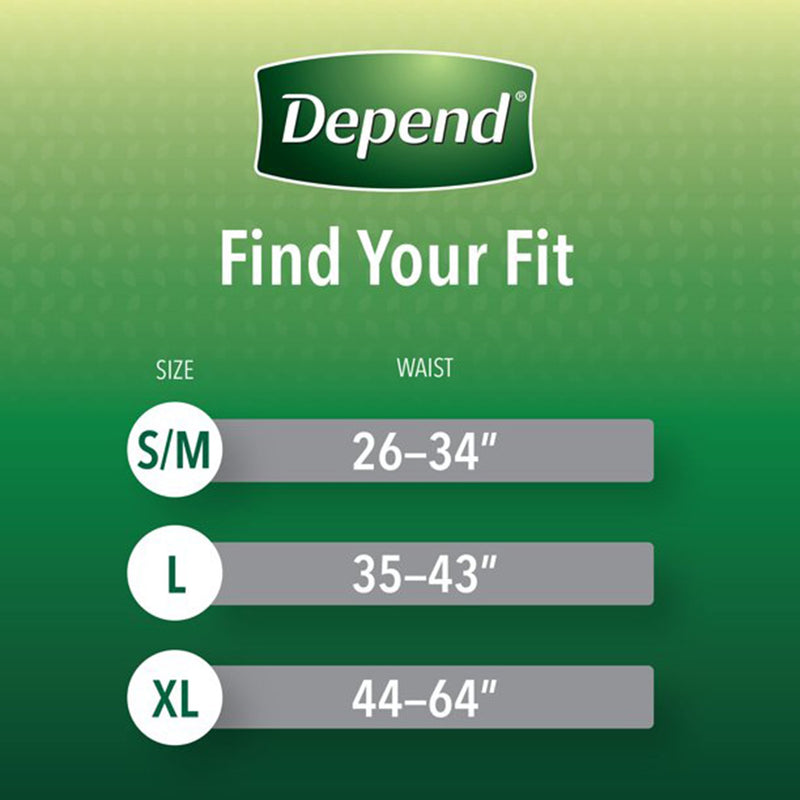 Depend® FIT-FLEX® Underwear Maximum for Men, Small/Medium, 1 Pack of 32 () - Img 4