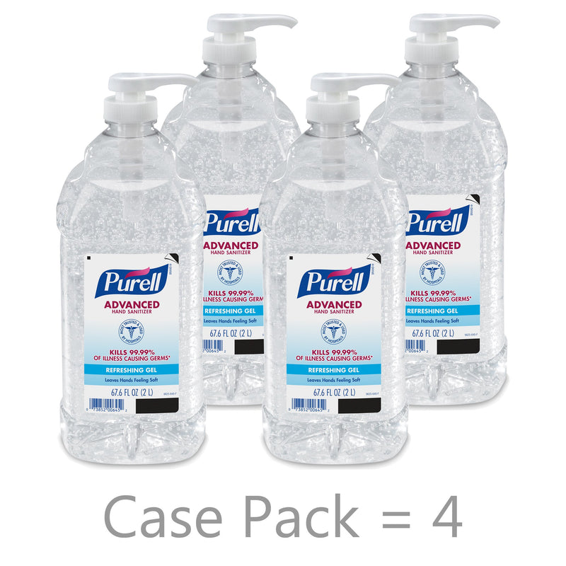 Purell Advanced Hand Sanitizer Gel, 70% Ethyl Alcohol, 2,000 mL Pump Bottle, 1 Each (Skin Care) - Img 4