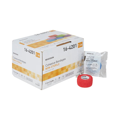 McKesson Self-adherent Closure Cohesive Bandage, 1 Inch x 5 Yard, 1 Case of 30 (General Wound Care) - Img 9