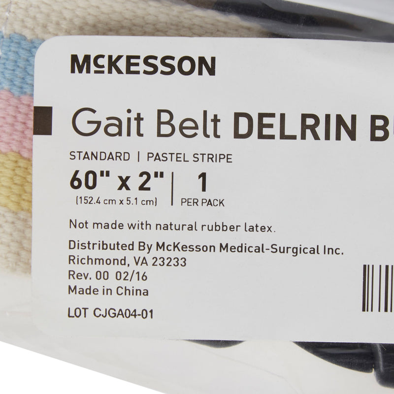 McKesson Gait Belt, 60 Inch, Pastel Stripe, 1 Case of 48 (Transfer Equipment) - Img 3