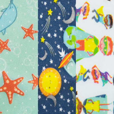 McKesson Kids™ Kid Design (Assorted Prints) Adhesive Strip, 3/4 x 3 Inch, 1 Box of 100 (General Wound Care) - Img 3