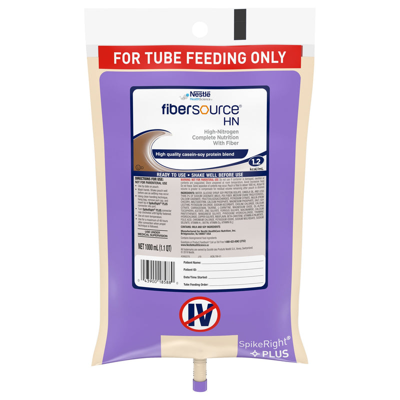 Fibersource® HN Tube Feeding Formula, 33.8 oz. Bag, 1 Each (Nutritionals) - Img 1