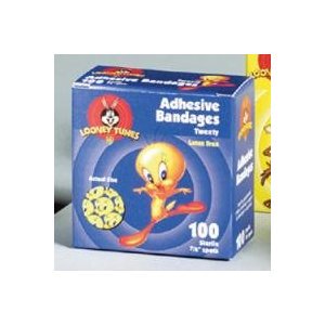 Looney Tunes™ Adhesive Spot Bandage, 7/8 Inch Round, 1 Case of 2400 (General Wound Care) - Img 1