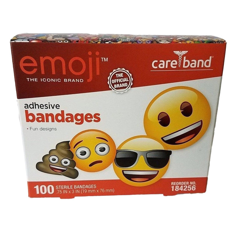Emoji™ Adhesive Strip, ¾ x 3 Inch, 1 Case of 1200 (General Wound Care) - Img 1