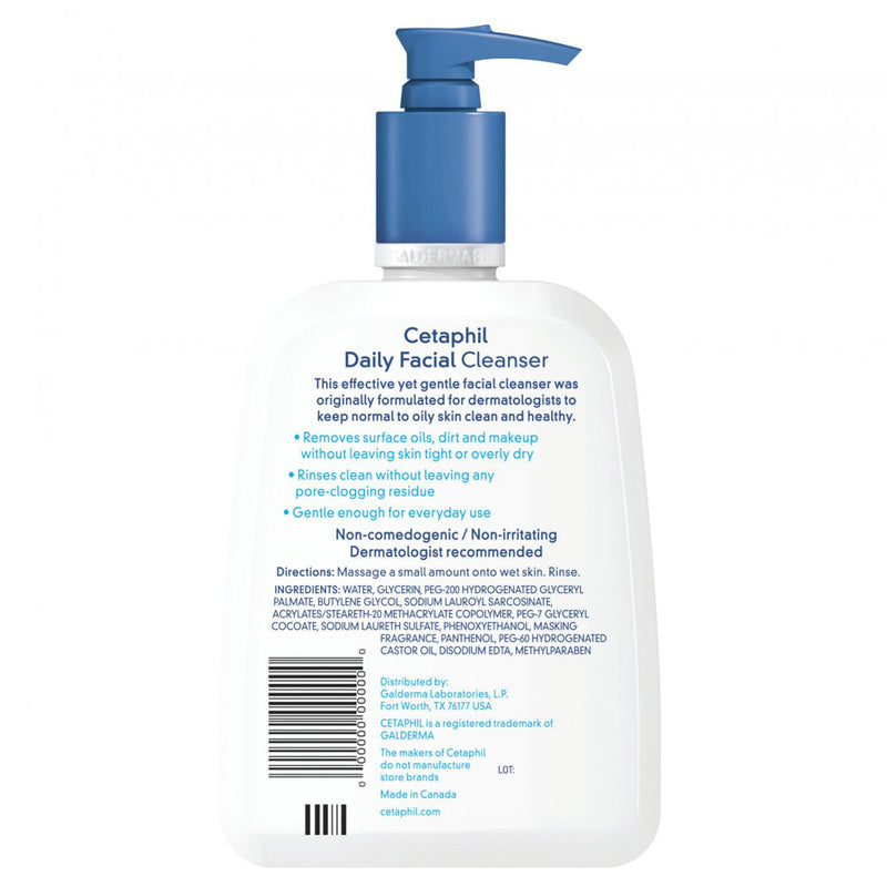 Cetaphil® Unscented Daily Facial Cleanser, 16 oz., 1 Each (Skin Care) - Img 2