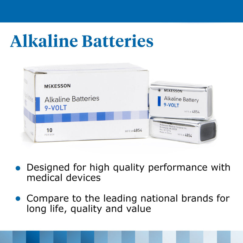 McKesson Alkaline Battery, 9V Cell, 1 Box of 10 (Electrical Supplies) - Img 5