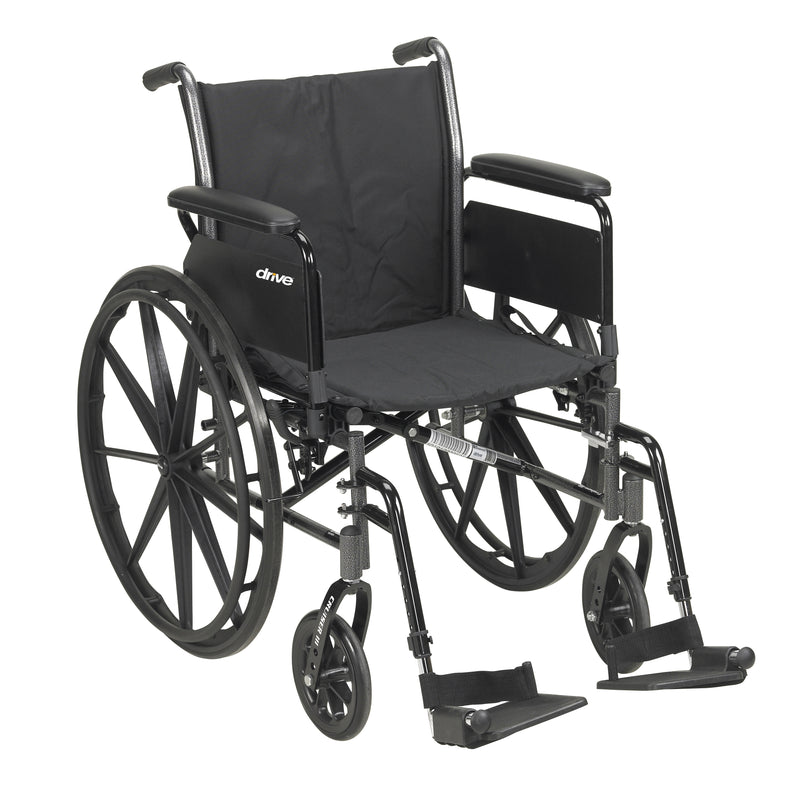 drive™ Cruiser III Lightweight Wheelchair, 18-inch Seat Width, 1 Each (Mobility) - Img 1