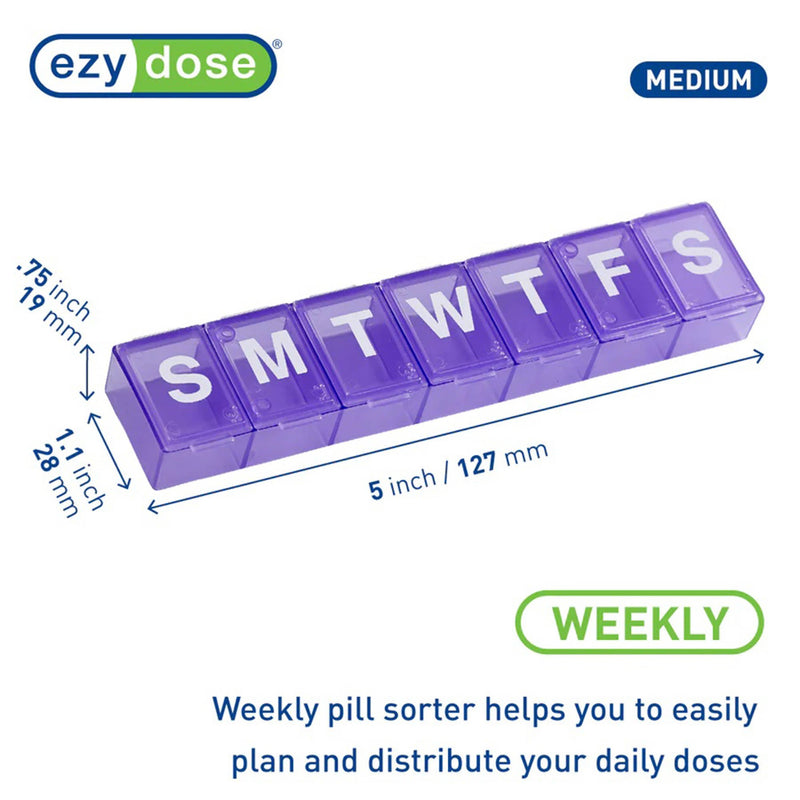 Apothecary Products® Weekly Pill Planner, 1 Pack of 6 (Pharmacy Supplies) - Img 3