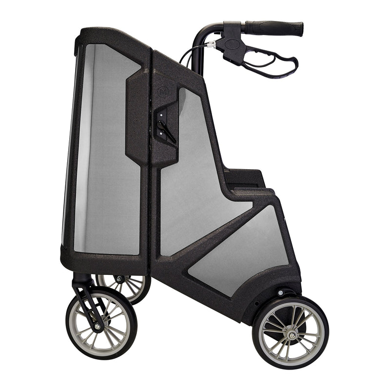 Tour 4 Wheel Rollator, 31 to 37 Inch Handle Height, Pure Silver, 1 Each (Mobility) - Img 6