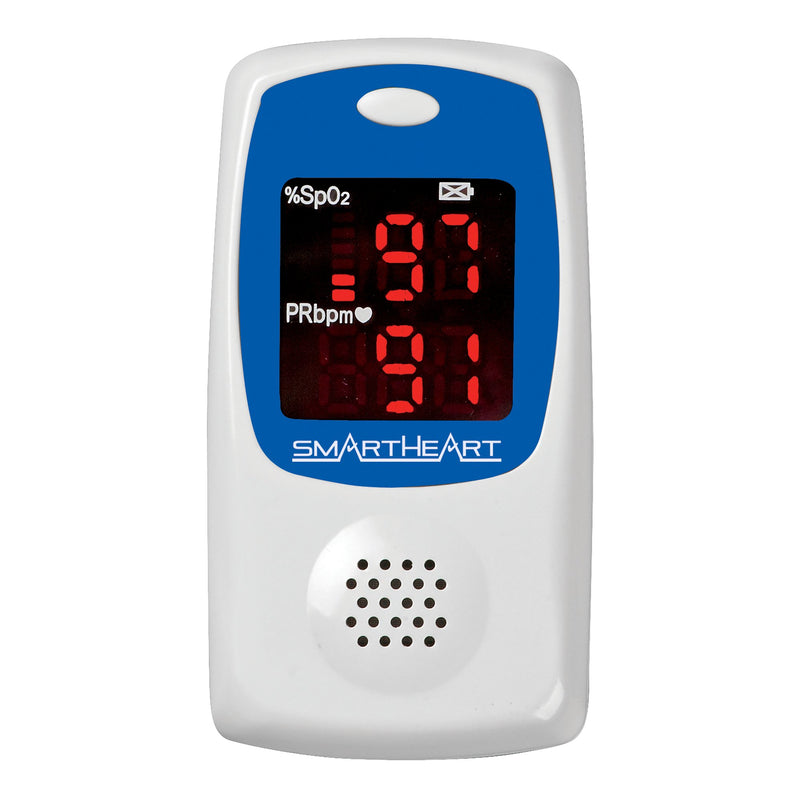 SmartHeart Fingertip Pulse Oximeter, Talking Blood Oxygen Saturation Monitor, 1 Each (Oximetry) - Img 4