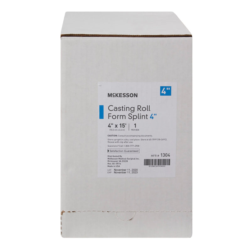 McKesson White Casting Roll Form Splints, 4 Inch x 15 Foot, 1 Box (Casting) - Img 2