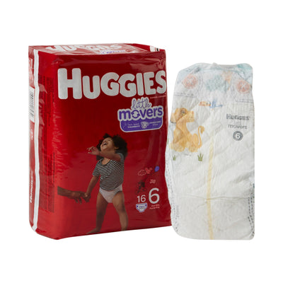 Huggies® Little Movers® Diaper, Size 6, 1 Pack of 16 () - Img 1