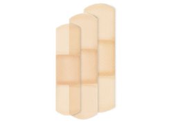 American® White Cross Sheer Adhesive Strip, Assorted Sizes, 1 Case of 1920 (General Wound Care) - Img 1