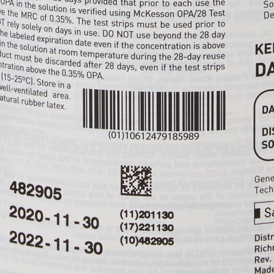 McKesson OPA High Level Disinfectant, 1 gal. Jug, 1 Case of 4 (Cleaners and Solutions) - Img 4