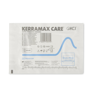 KerraMax Care® Super Absorbent Dressing, 4 x 4 Inch, 1 Carton of 10 (Advanced Wound Care) - Img 1