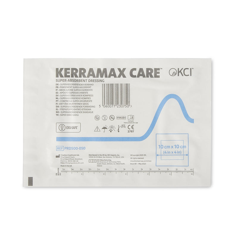 KerraMax Care® Super Absorbent Dressing, 4 x 4 Inch, 1 Case of 1100 (Advanced Wound Care) - Img 1