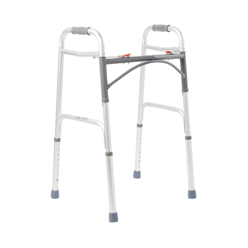 McKesson Aluminum Folding Walker, 32 – 39 Inch Height, 1 Each (Mobility) - Img 1