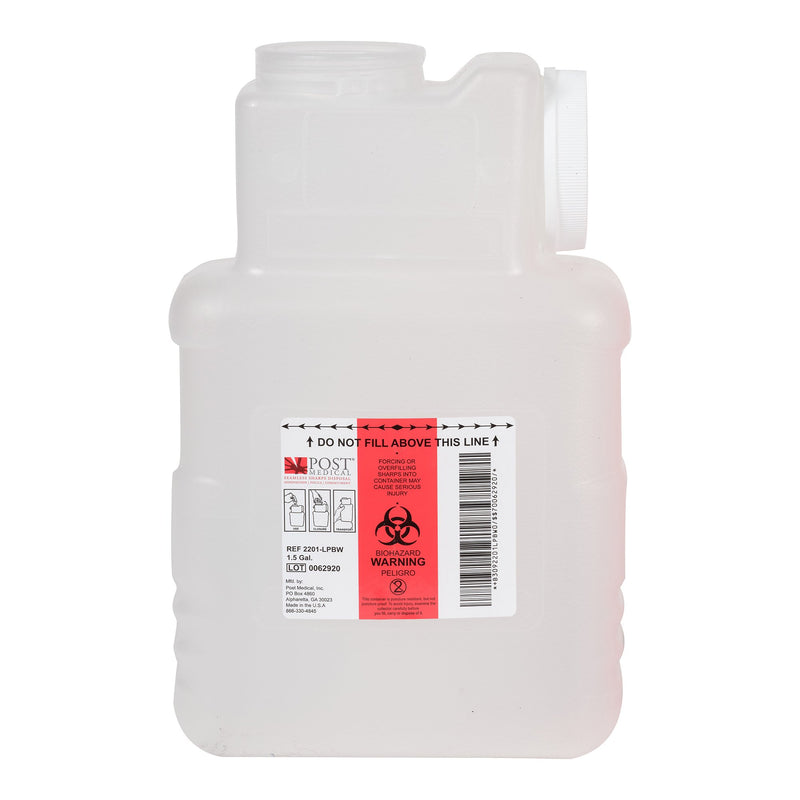 Post Medical Multi-purpose Sharps Container, 1-1/2 Gallon, 1 Each () - Img 1