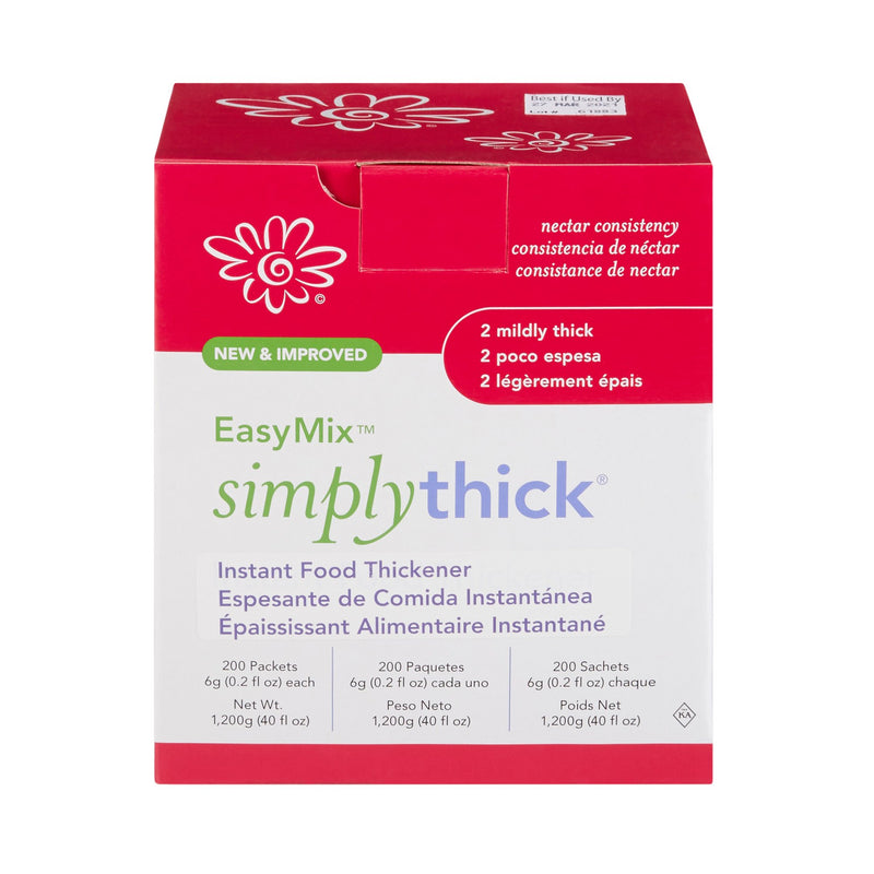 EasyMix SimplyThick Nectar Consistency Instant Food and Beverage Thickener, 6-gram Packet, 1 Each (Nutritionals) - Img 5