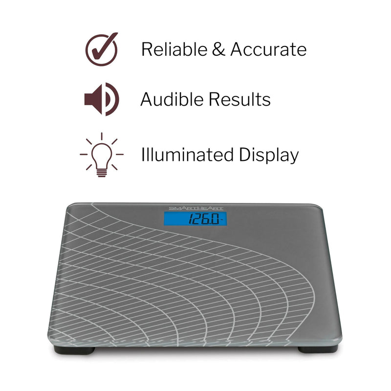 SmartHeart Talking Scale, Digital Bathroom Scale, 438 lbs Capacity, 1 Each (Scales and Body Composition Analyzers) - Img 5