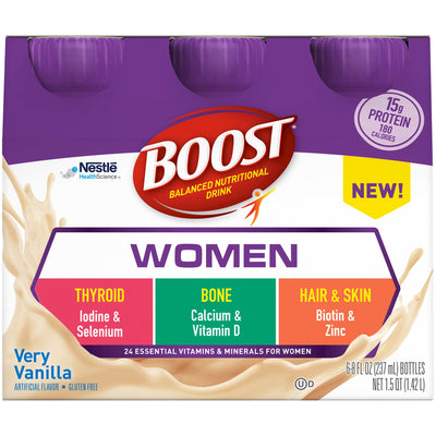 Boost® Women Vanilla Oral Supplement, 8 oz. Bottle, 1 Each (Nutritionals) - Img 1