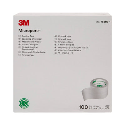 3M™ Micropore™ Paper Medical Tape, 1 Inch x 1-1/2 Yard, White, 1 Case of 500 (General Wound Care) - Img 3