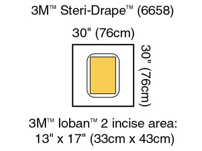 3M™ Steri-Drape™ Sterile Large Pouch Surgical Drape, 30 x 30 Inch, 1 Case of 20 (Procedure Drapes and Sheets) - Img 1