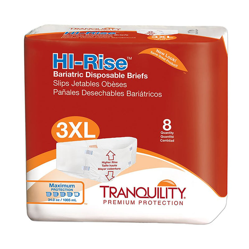Tranquility® HI-Rise™ Maximum Absorbency Bariatric Incontinence Brief, 1 Case of 32 () - Img 2