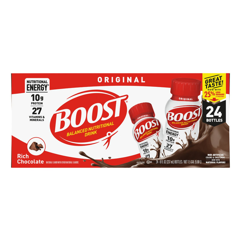Boost® Original Chocolate Oral Supplement, 8 oz. Bottle, 1 Case of 24 (Nutritionals) - Img 2