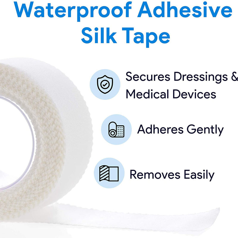 Silk Tape Silk-Like Cloth Medical Tape, 2 Inch x 10 Yard, White, 1 Roll (General Wound Care) - Img 5