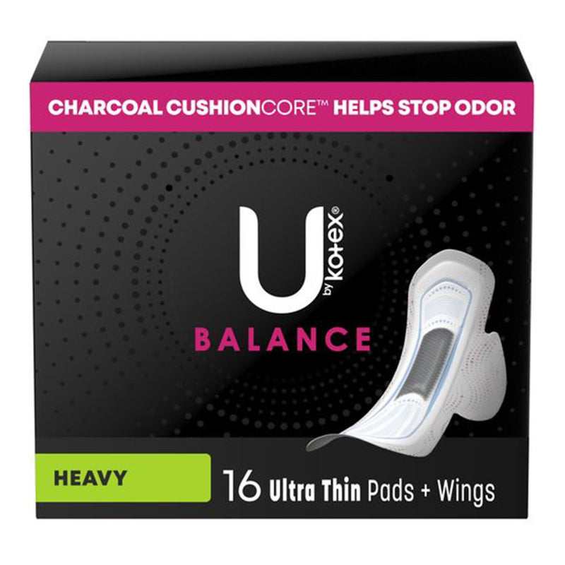 PAD, U BY KOTEX SUPER PREM ULTR THIN HVY WING (16/PK 6PK/CS) (Feminine Protection) - Img 1