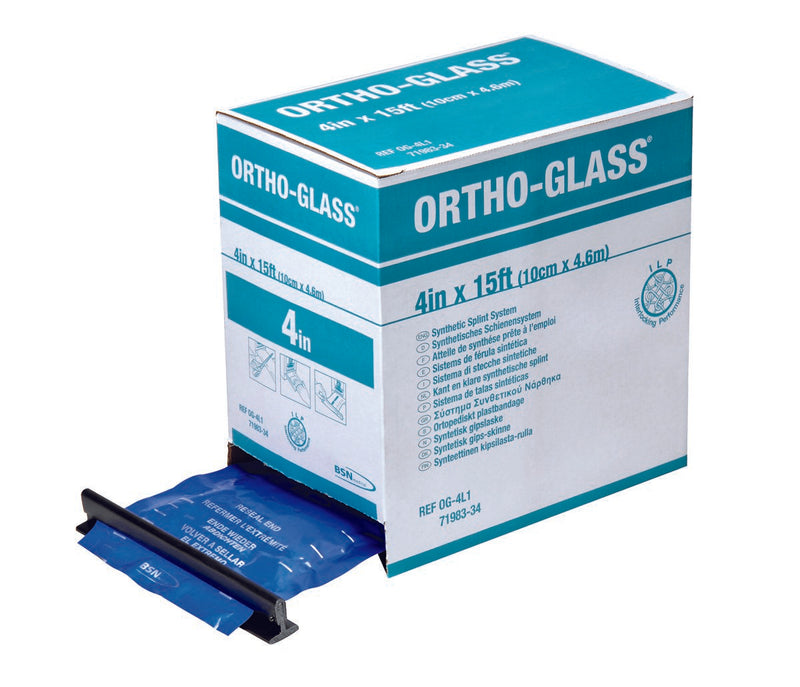 Ortho-Glass® Splint Roll, White, 6 Inch x 15 Foot, 1 Case of 2 (Casting) - Img 1