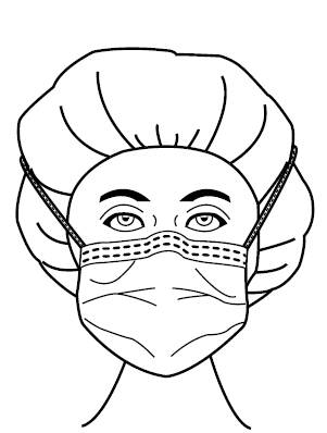 Precept® Foam Fog Shield® Surgical Mask, Green Diamond, 1 Case of 150 (Masks) - Img 1