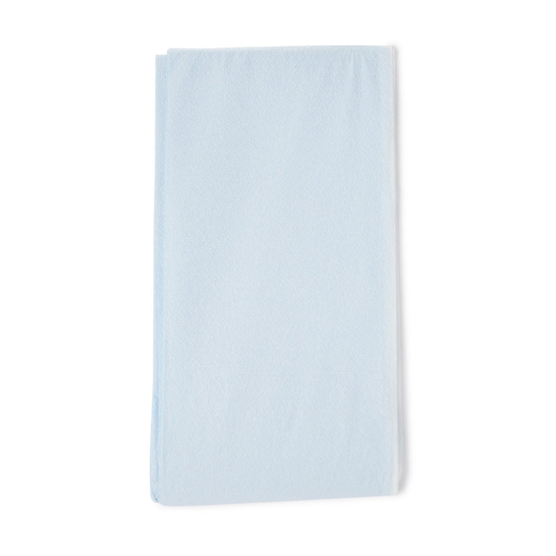 Graham Medical Blue / White Flat Stretcher Sheet, 40 x 90 Inch, 1 Case of 50 (Sheets) - Img 1