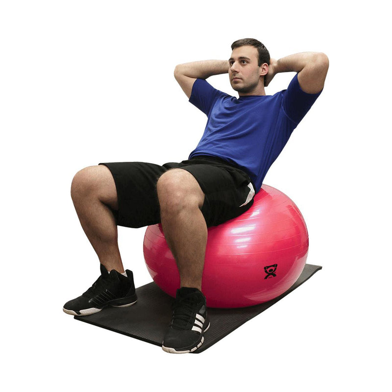 CanDo® Inflatable Exercise Ball, Red, 30 Inches, 1 Each (Exercise Equipment) - Img 3